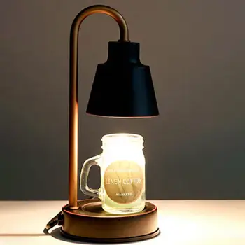 1 компл. Ароматизира Лампа Холоднокатаная Стоманена Основата на Устойчиво Екологично чист Електрически Ароматни Лампа-Свещ Домашен Ароматни Дифузер