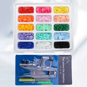 15 Цвята Цветна Смола T5 Бутон-Капаче за Детски Дрехи, Престилки, Копчета и Ръчно изработени, Висококачествени Пластмасови Копчета, Определени