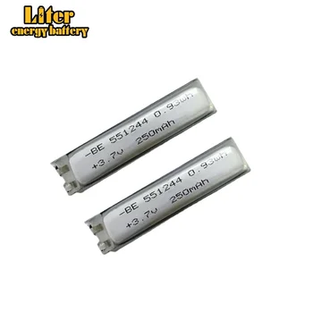 3,7 В 551244 250 ма полимерна литиево-йонна батерия с високо увеличение на специална електрическа четка за зъби с led лампа на батерии