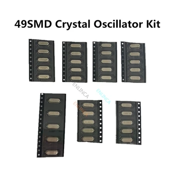7 стойности на 35 парчета 49S-SMD SMD Кристали комплект 6 Mhz 8 Mhz И 10 Mhz 12 Mhz 16 Mhz, 20 Mhz 11,0592 Mhz 49SMD Кварцов генератор Комплект