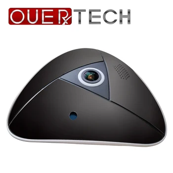 OUERTECH Full View WIFI 360 Помещение Двустранен аудио Панорамна мини 2MP Рибешко Око Безжична Интелигентна IP VR Камера Откриване на Движение