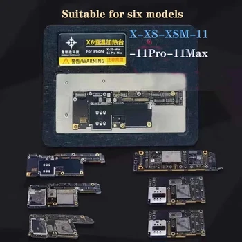 XINZHIZAO 6 в 1 дънната Платка, Многослойни Нагревателен плот с постоянна температура Iphone X XS XSMax 11 Pro Max Тела Платформа за разпояване