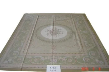Безплатна доставка 8 'x10'Aubusson килими, ръчно изработени вълнени килими aubusson килими за декорация на дома спални килими