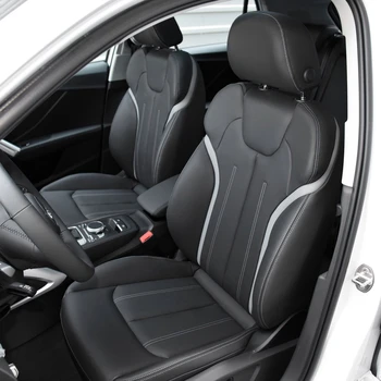 За Audi Q2 2016 2017 2018 2019 2020 2021 2022 2023 Пълен Набор от Потребителски Покривала За Автомобилни Седалки От Изкуствена кожа, Защита на интериора, Аксесоари
