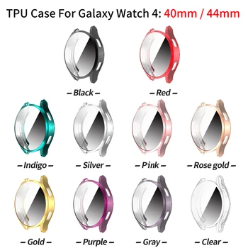 Защитен Калъф за Samsung Galaxy Watch 4 40 мм 44 мм на цял екран Протектор е Мек Калъф за Часа от TPU Броня за Galaxy Watch 4 Shell