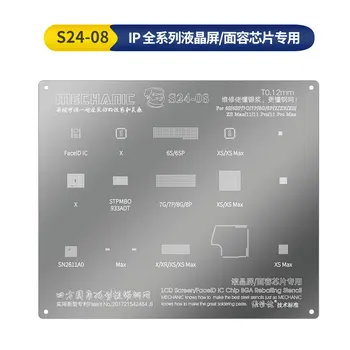МЕХАНИК BGA Шаблони за Реболлинга LCD Екран на Чип за iPhone X/XR/XS XSMAX/11 PRO MAX 6S 6SP 7 7P 8 8P SN2611A0 Матрицата Face ID