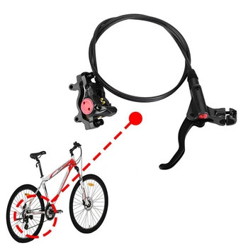 МТВ велосипед хидравлични дисков спирачка комплект ротори маслен челюсти плоча на Предната и Задната Скоба, за планински велосипед дръжка