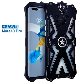 Нова Алуминиева Броня Тор Калъф Huawei Капитан 40 Pro Plus Mate40 Pro + Чанта За Носене Светкавица Iron Man Телефон Защитната Обвивка На Кожена Чанта