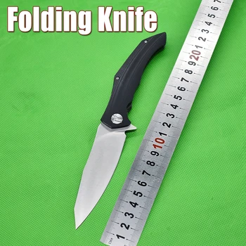 Нови Горещи Продажба D2 Стоманен Нож с Висока Твърдост Ловен Нож Открит Военен Къмпинг Джобен EDC Инструмент G10 Дръжка Сгъваеми Ножове
