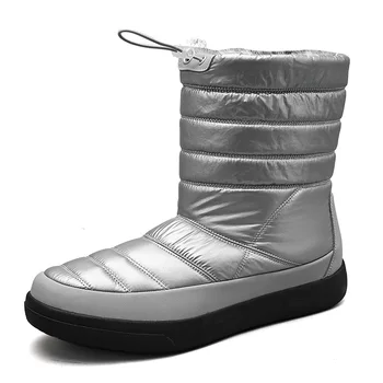 нови зимни дамски зимни обувки 2021 г., сгъстено, вельветовые, водоустойчив, на дебела подметка, мини обувки и обувки с памучна подплата