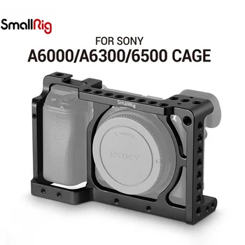 Стабилизатор на инсталиране на камерата SmallRig Full Camera Кейдж за фотоапарат Sony A6300 / A6000 / A6500 Nex-7 с дупки за закрепване на обувки